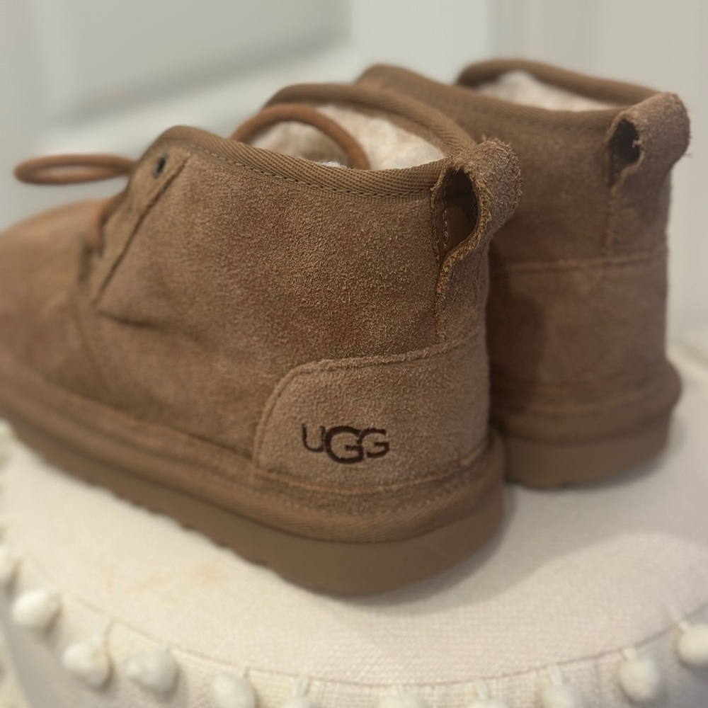 UGG Brown Suede Boots with White Lining